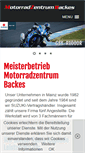 Mobile Screenshot of motorradzentrum-backes.de